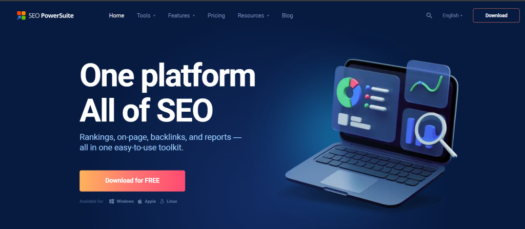 seo powersuite website overview