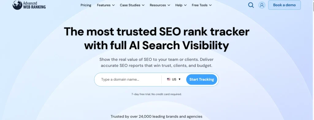 advanced web ranking website outline