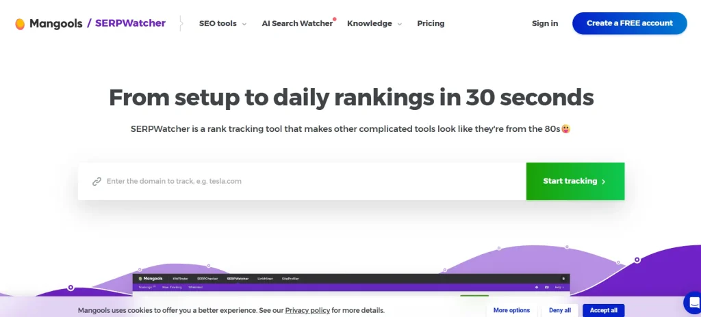 Have a look at the website of serpwatcher by mangloos