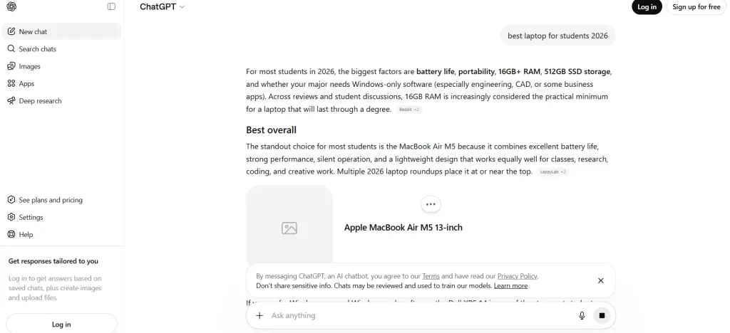 chatgpt is an ai search engine