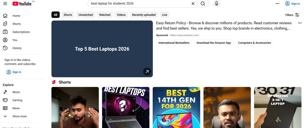 youtube is one of the top search engines